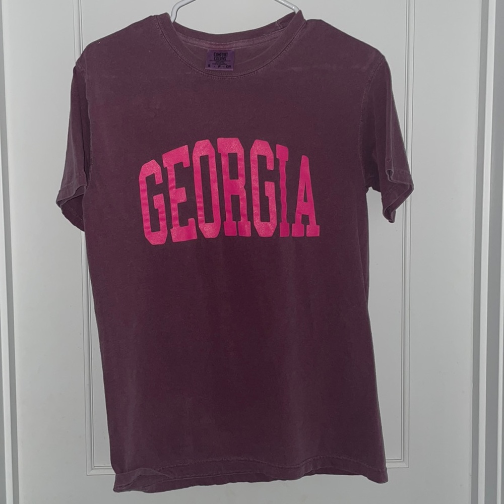 Charlie Southern purple and pink Georgia shirt. Adult small